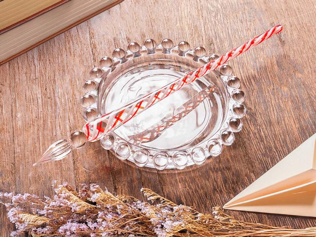 チェコ・ボヘミアンガラスペン・ボンボン Glass Pen - Wancher ワンチャー