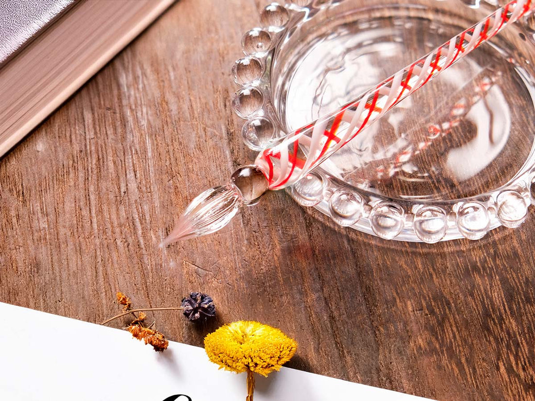 チェコ・ボヘミアンガラスペン・ボンボン Glass Pen - Wancher ワンチャー