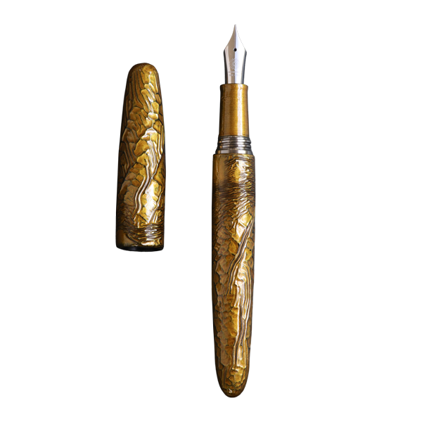 八雲塗 ちぢみ ・ にしきへび Fountain Pen - Wancher ワンチャー