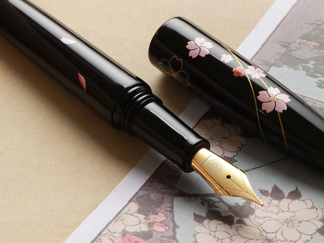 WANCHER ワンチャードリームペン 越前漆・桜月夜 万年筆– Wancherpen Japan