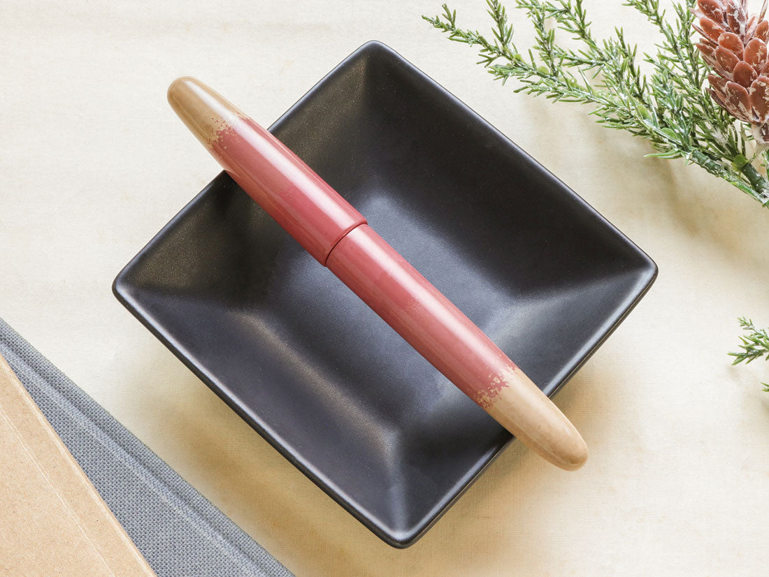 廣田漆　茶碗色・桃 Fountain Pen - Wancher ワンチャー