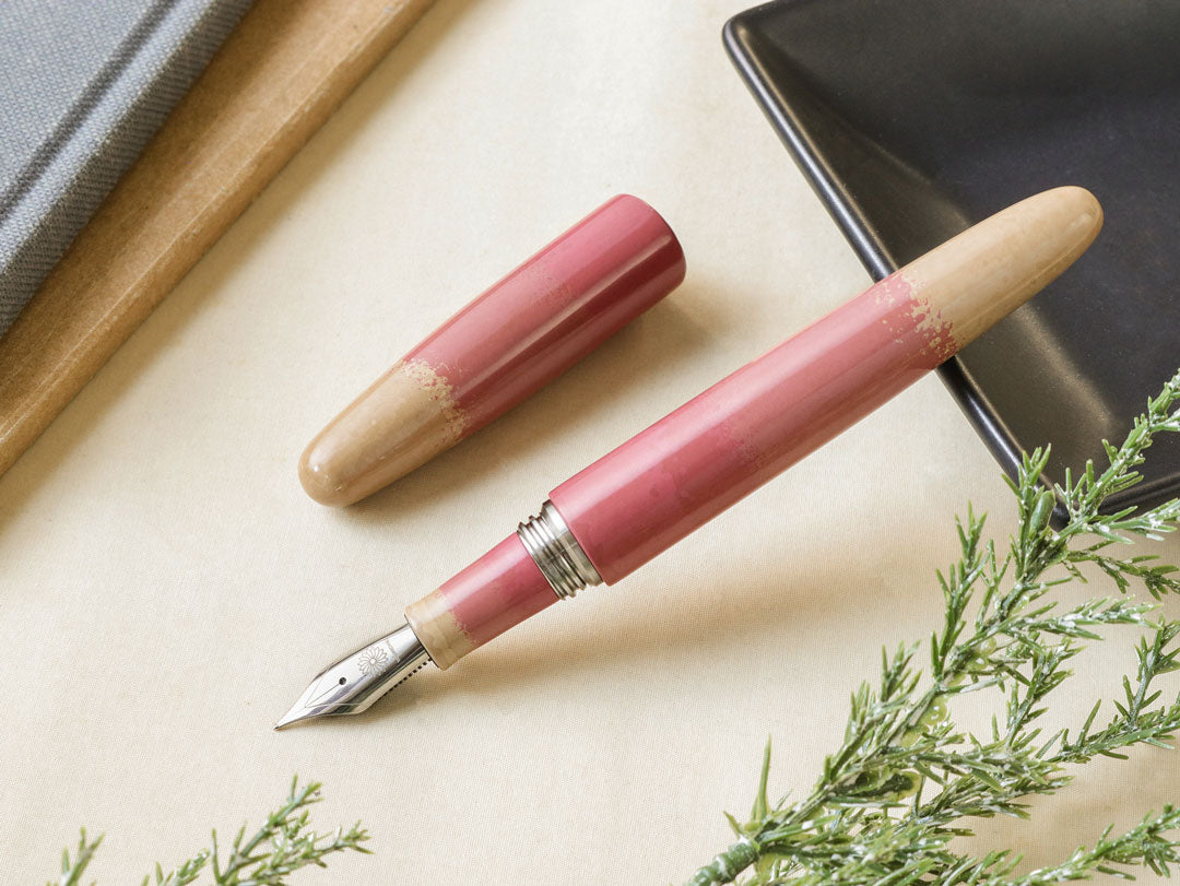 廣田漆　茶碗色・桃 Fountain Pen - Wancher ワンチャー
