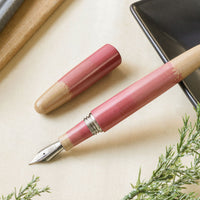 廣田漆　茶碗色・桃 Fountain Pen - Wancher ワンチャー