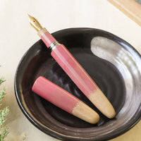 廣田漆　茶碗色・桃 Fountain Pen - Wancher ワンチャー