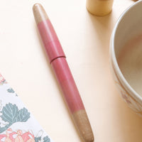 廣田漆　茶碗色・桃 Fountain Pen - Wancher ワンチャー