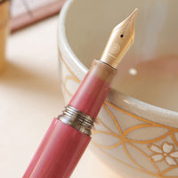 廣田漆　茶碗色・桃 Fountain Pen - Wancher ワンチャー