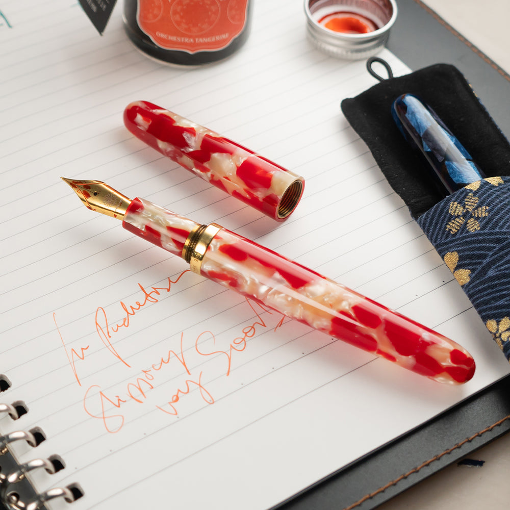 ドリームペン・セルロイド金魚 Fountain Pen - Wancher ワンチャー