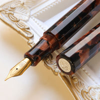 カレイド万年筆・ブラウン・秋木立 Fountain Pen - Wancher ワンチャー