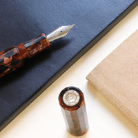 カレイド万年筆・ブラウン・秋木立 Fountain Pen - Wancher ワンチャー