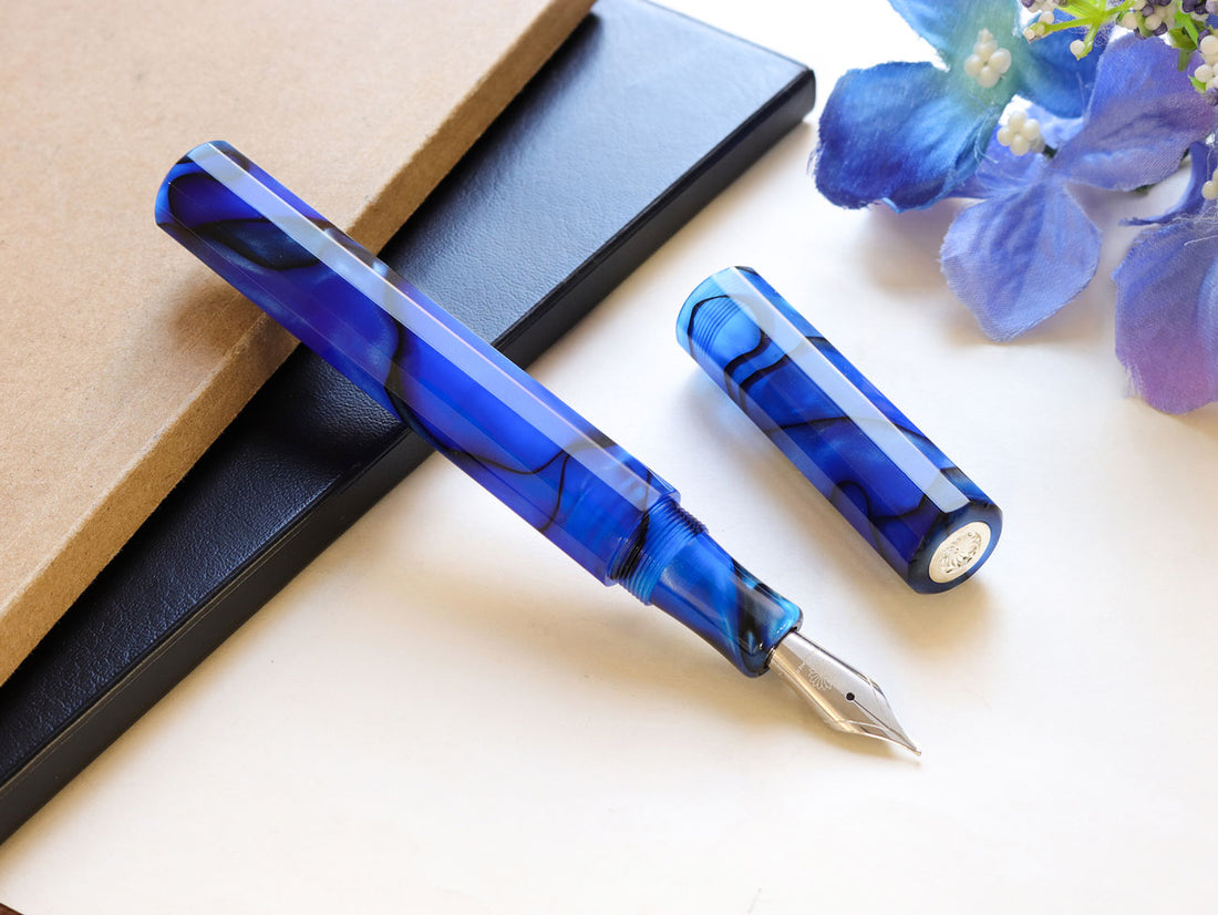 カレイド万年筆・ウルトラマリン・青淵 Fountain Pen - Wancher ワンチャー