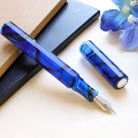 カレイド万年筆・ウルトラマリン・青淵 Fountain Pen - Wancher ワンチャー