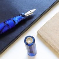 カレイド万年筆・ウルトラマリン・青淵 Fountain Pen - Wancher ワンチャー