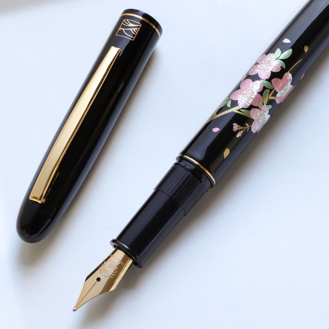 呉竹近代蒔絵万年筆 - 桜唄 Fountain Pen - Wancher ワンチャー