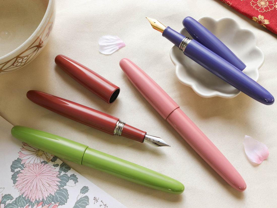 京都漆　かさね色・ 卯の花（うのはな） Fountain Pen - Wancher ワンチャー