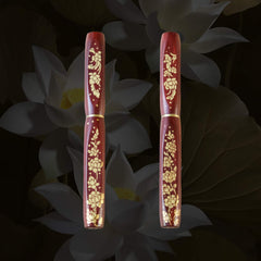ナムジャイ漆・散華・赤蓮 Fountain Pen - Wancher ワンチャー