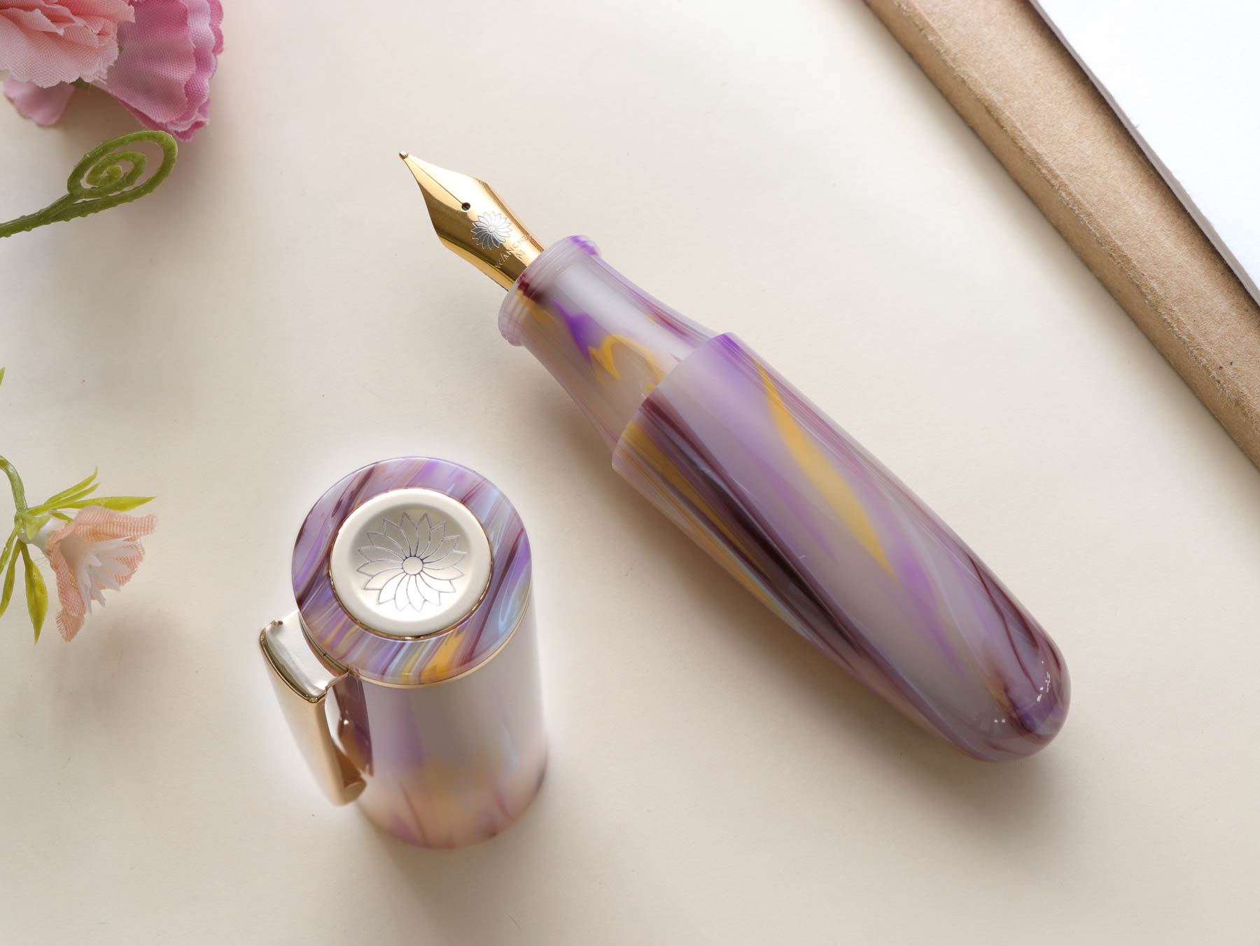 PoChaCo・ミルキーマーブル Fountain Pen - Wancher ワンチャー