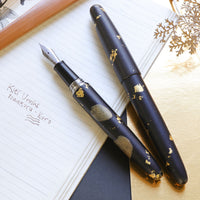季映万年筆・夜桜・黒 Fountain Pen - Wancher ワンチャー