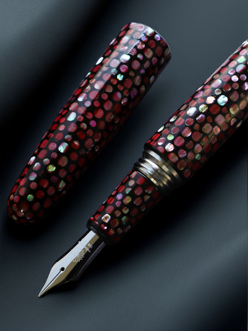 螺鈿・朱龍（しゅりゅう）万年筆 Fountain Pen - Wancher ワンチャー