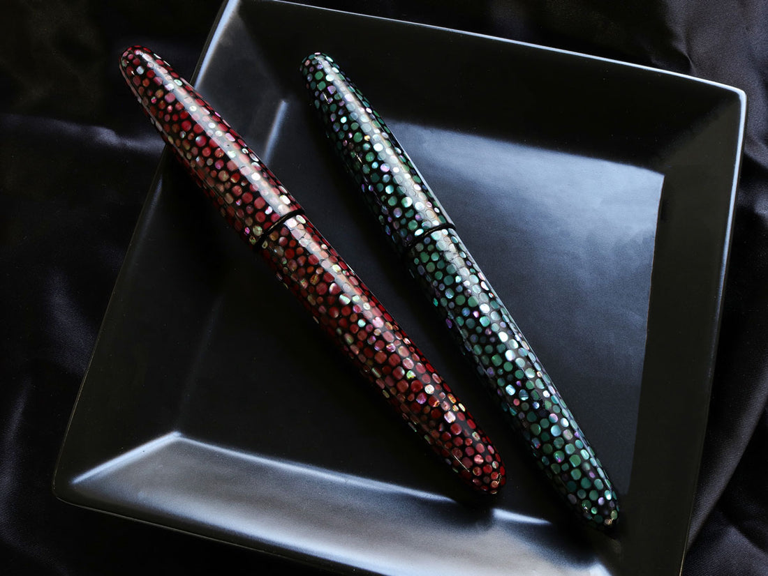 螺鈿・朱龍 万年筆 Fountain Pen - Wancher ワンチャー