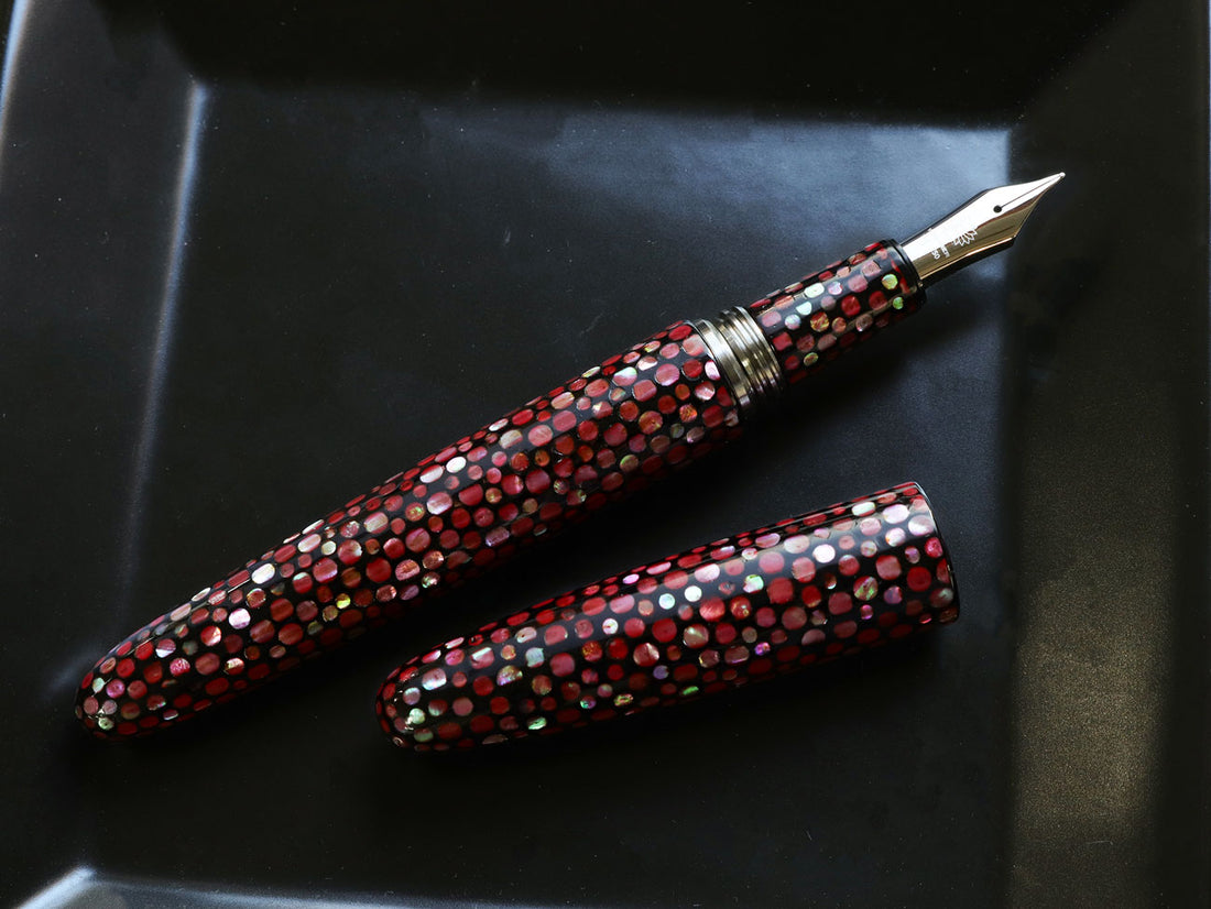 螺鈿・朱龍 万年筆 Fountain Pen - Wancher ワンチャー