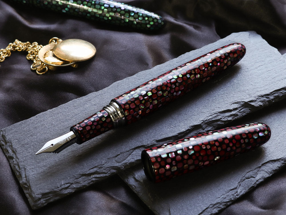 螺鈿・朱龍 万年筆 Fountain Pen - Wancher ワンチャー