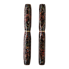 伝承・津軽漆・黒上げ 螺鈿 Fountain Pen - Wancher ワンチャー