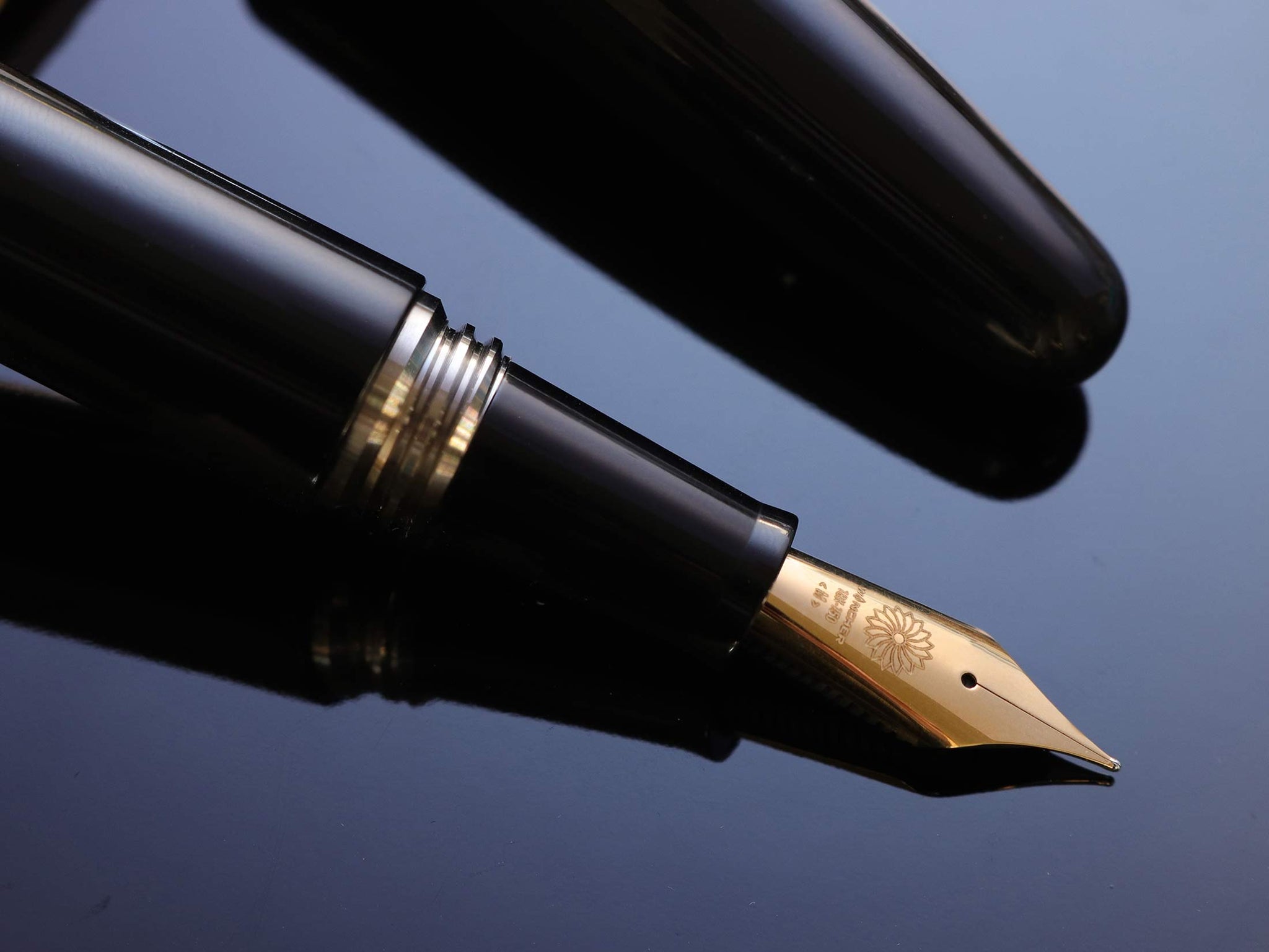 誠エボナイト・シルクブラック Fountain Pen - Wancher ワンチャー