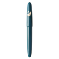 象嵌 白鳥・漆・碧 Fountain Pen - Wancher ワンチャー
