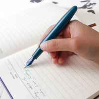 象嵌 白鳥・漆・碧 Fountain Pen - Wancher ワンチャー
