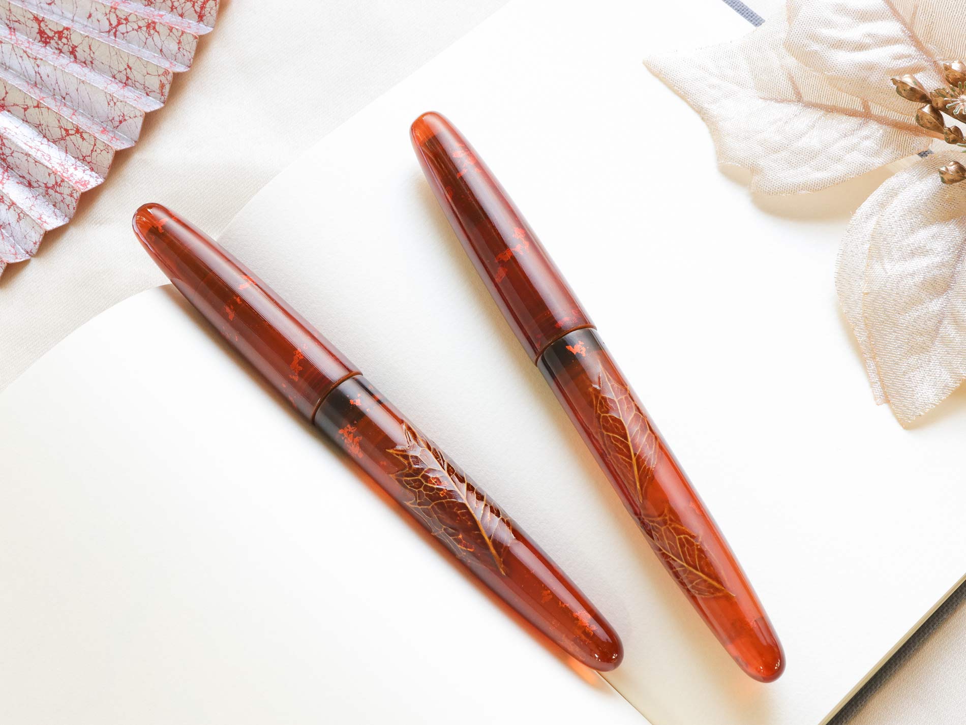 溜透かし・透明 ひいらぎ Fountain Pen | ワンチャーペン Wancher