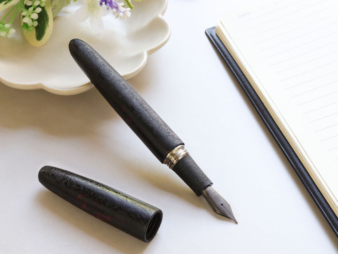 大分漆・黒燦 - KUROZAN - Fountain Pen - Wancher ワンチャー