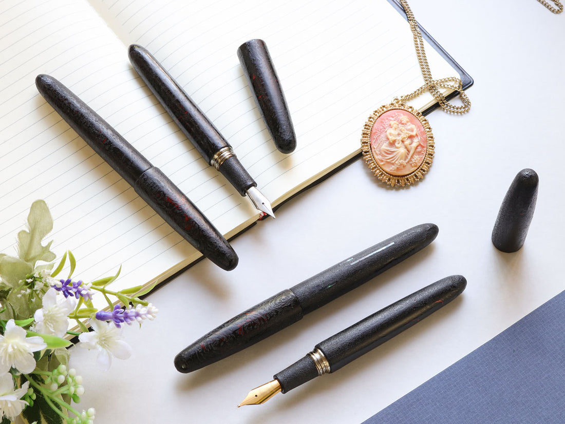 大分漆・黒燦 - KUROZAN - Fountain Pen - Wancher ワンチャー