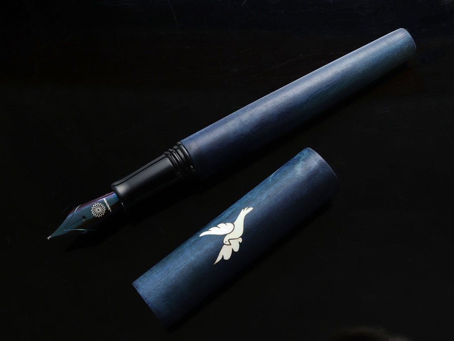 世界樹・藍 Fountain Pen - Wancher ワンチャー
