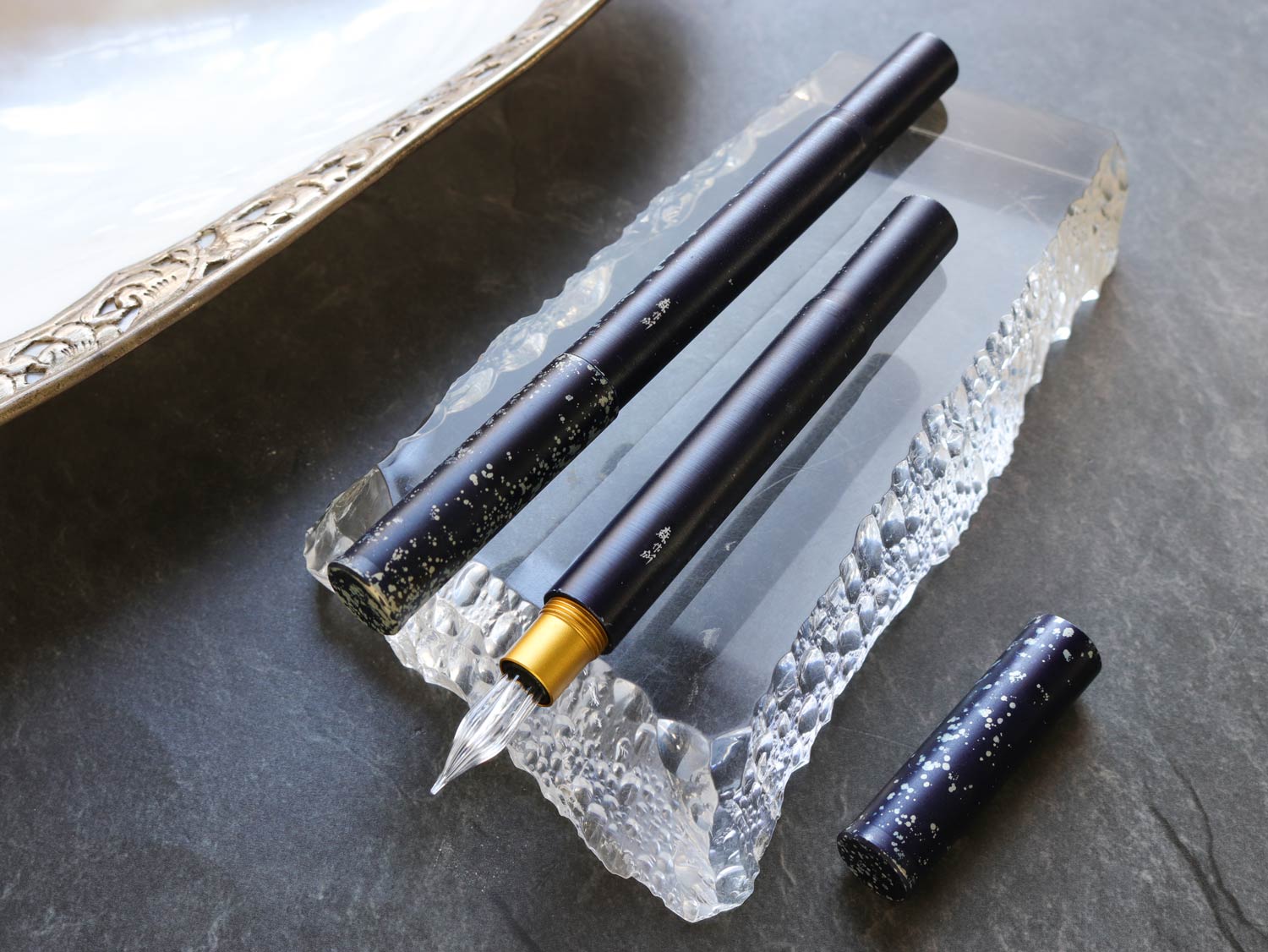 しずく・ガラスニブ万年筆・金星（萬佳／ワンチャー） 未使用 WANCHER