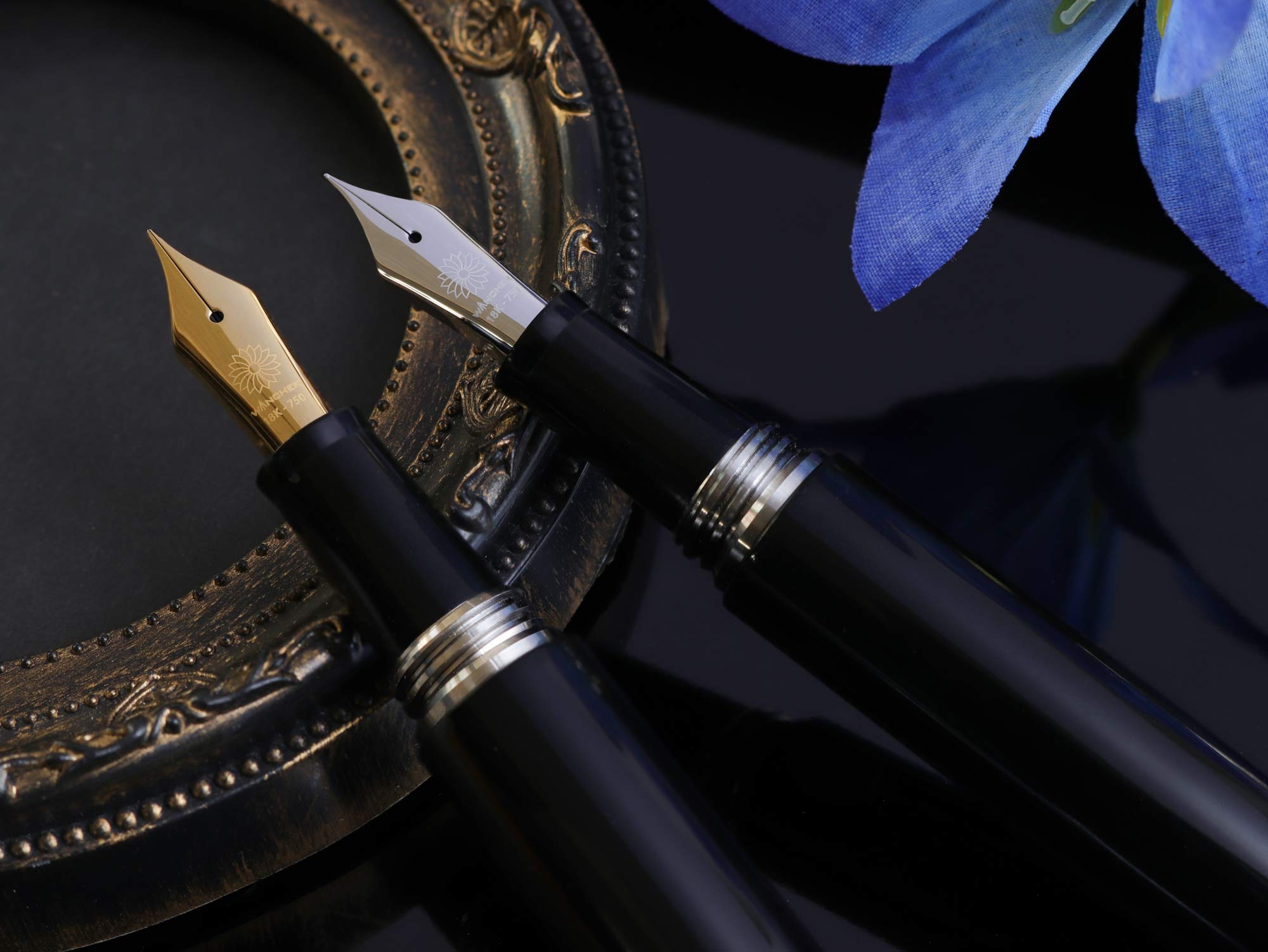 誠エボナイト・シルクブラック Fountain Pen - Wancher ワンチャー