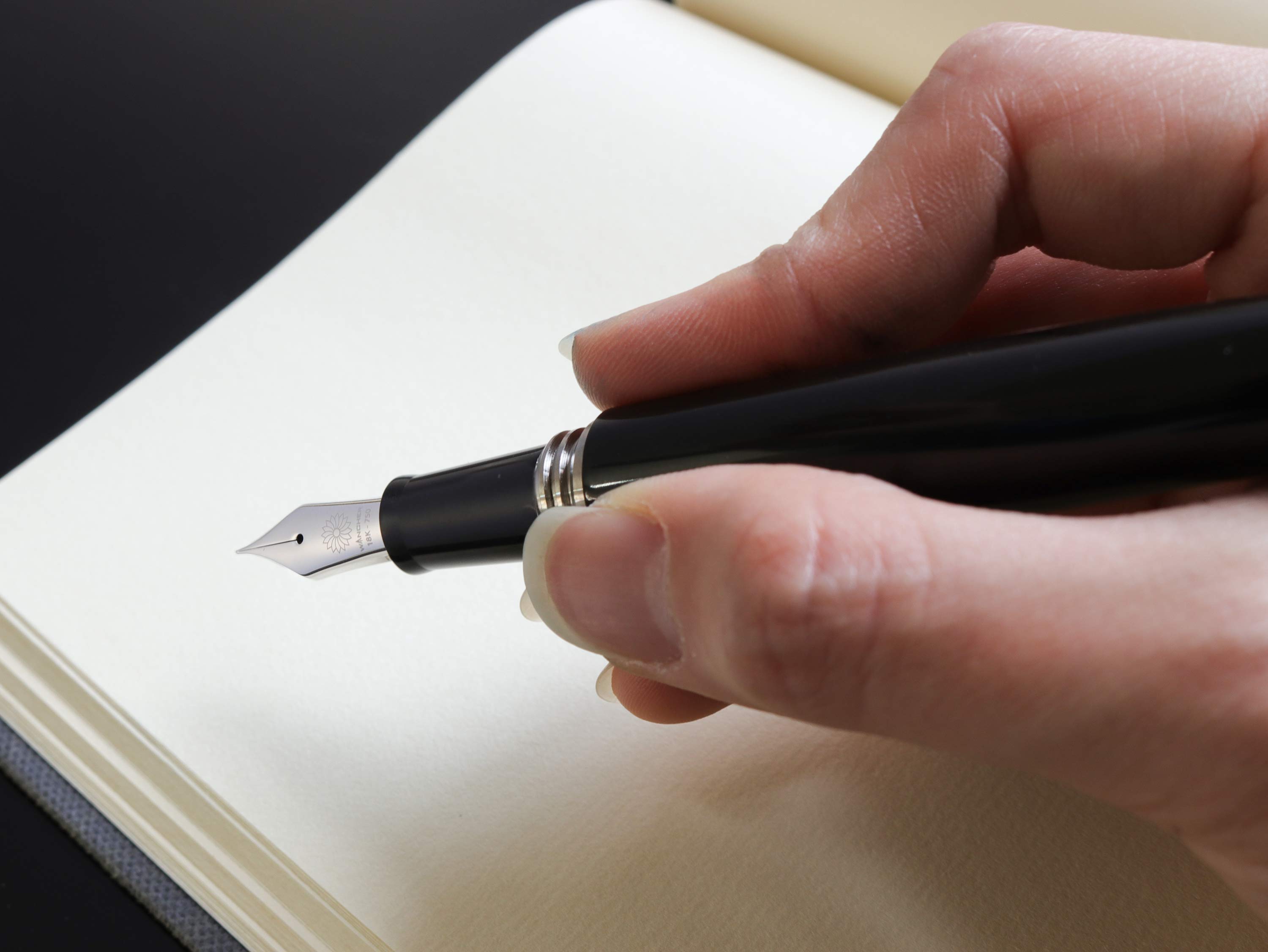 誠エボナイト・シルクブラック Fountain Pen - Wancher ワンチャー