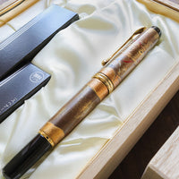 呉竹万年毛筆 夢銀河天然木・龍・輪島蒔絵 Brush Pen - Wancher ワンチャー