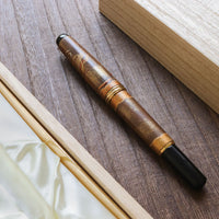 呉竹万年毛筆 夢銀河天然木・龍・輪島蒔絵 Brush Pen - Wancher ワンチャー