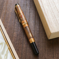 呉竹万年毛筆 夢銀河天然木・龍・輪島蒔絵 Brush Pen - Wancher ワンチャー