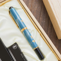 呉竹万年毛筆 夢銀河輪島塗・雪割草 Brush Pen - Wancher ワンチャー