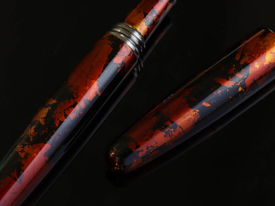 八雲塗 白檀・黒 Fountain Pen - Wancher ワンチャー