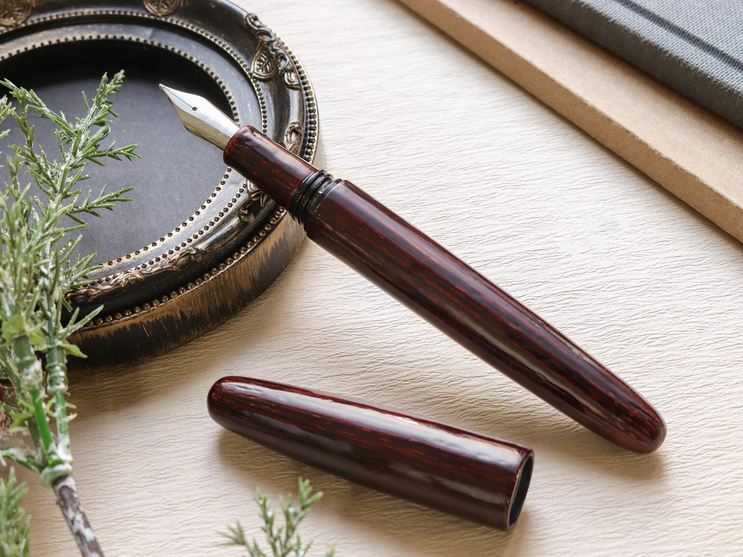 八雲塗 絞うるし ・ 流星（りゅうせい） Fountain Pen - Wancher ワンチャー