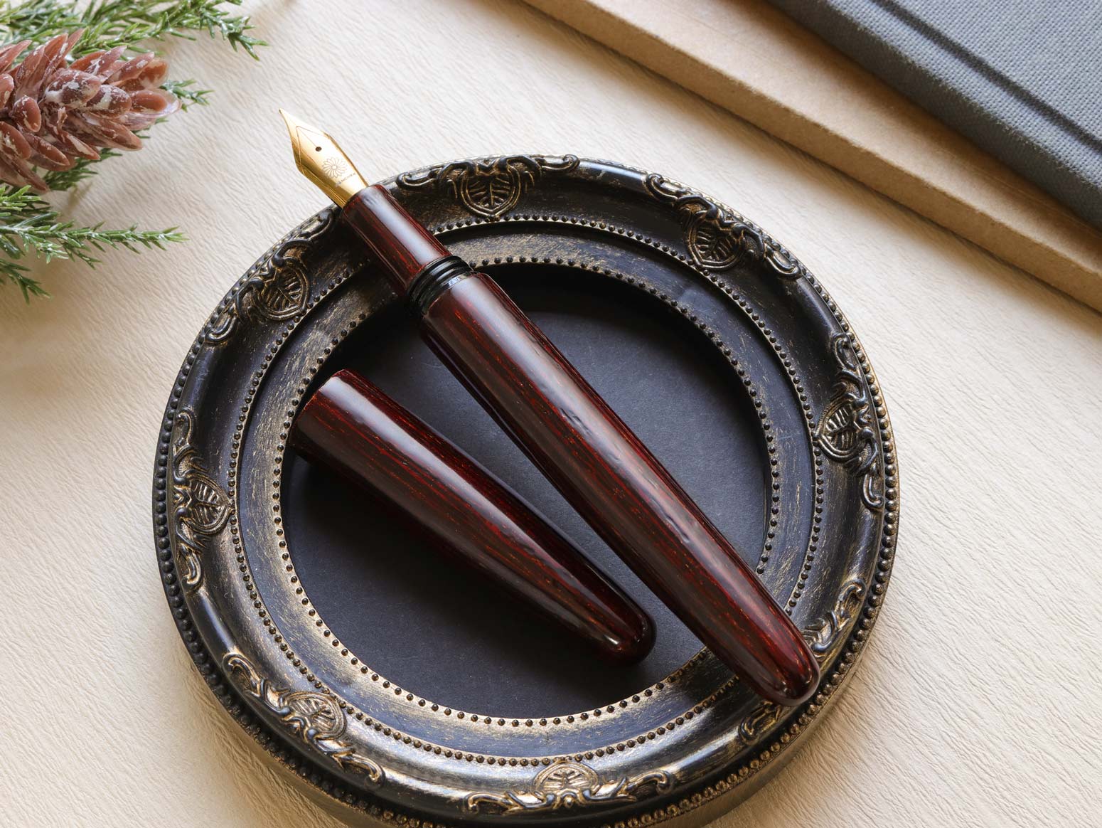 八雲塗 絞うるし ・ 流星（りゅうせい） Fountain Pen - Wancher ワンチャー