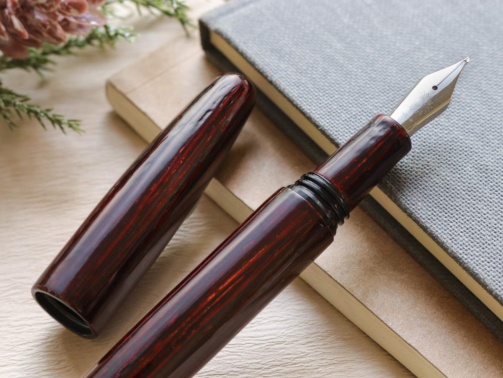 八雲塗 絞うるし ・ 流星（りゅうせい） Fountain Pen - Wancher ワンチャー