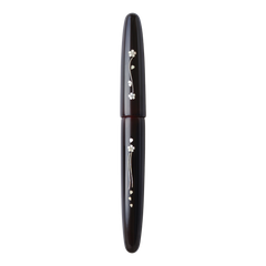 象嵌 徒桜・漆・黒溜塗り Fountain Pen - Wancher ワンチャー