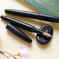 会津漆・玉虫塗・緑 Fountain Pen - Wancher ワンチャー