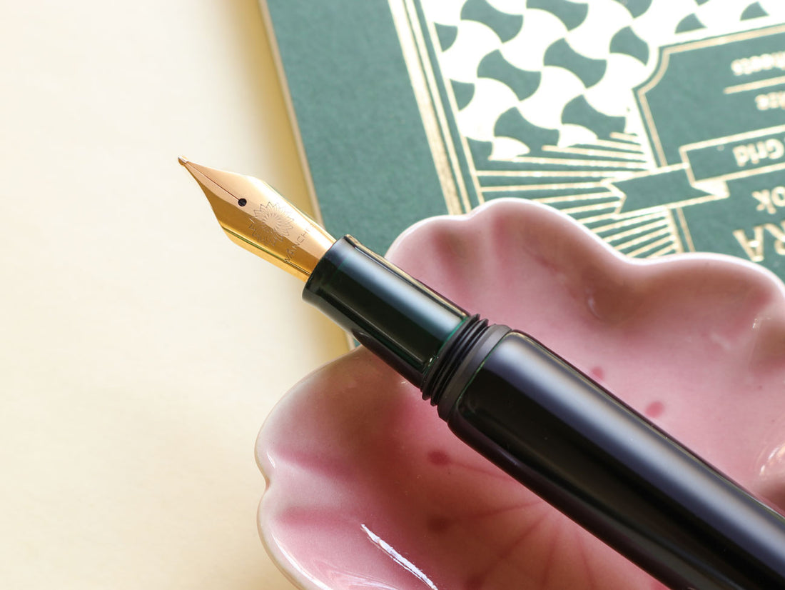 会津漆・玉虫塗・緑 Fountain Pen - Wancher ワンチャー