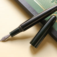 会津漆・玉虫塗・緑 Fountain Pen - Wancher ワンチャー