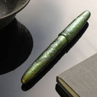 八雲塗 ちぢみ ・ あおだいしょう Fountain Pen - Wancher ワンチャー