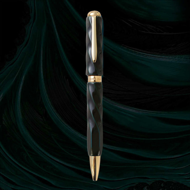 仁風ボールペン・青溜塗 Ballpoint Pen - Wancher ワンチャー